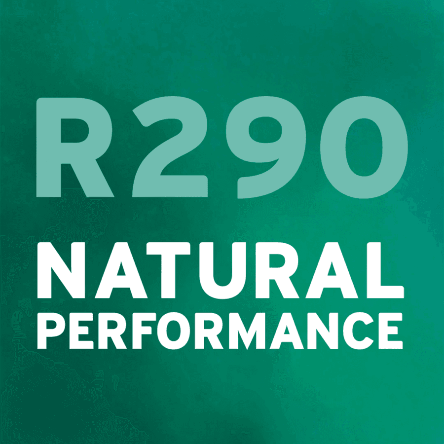 Natural refrigerant R290.