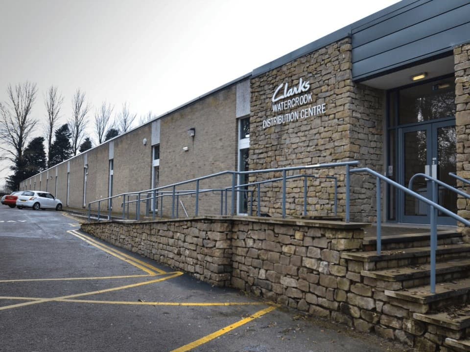 Outside of the Clark's distrubution centre