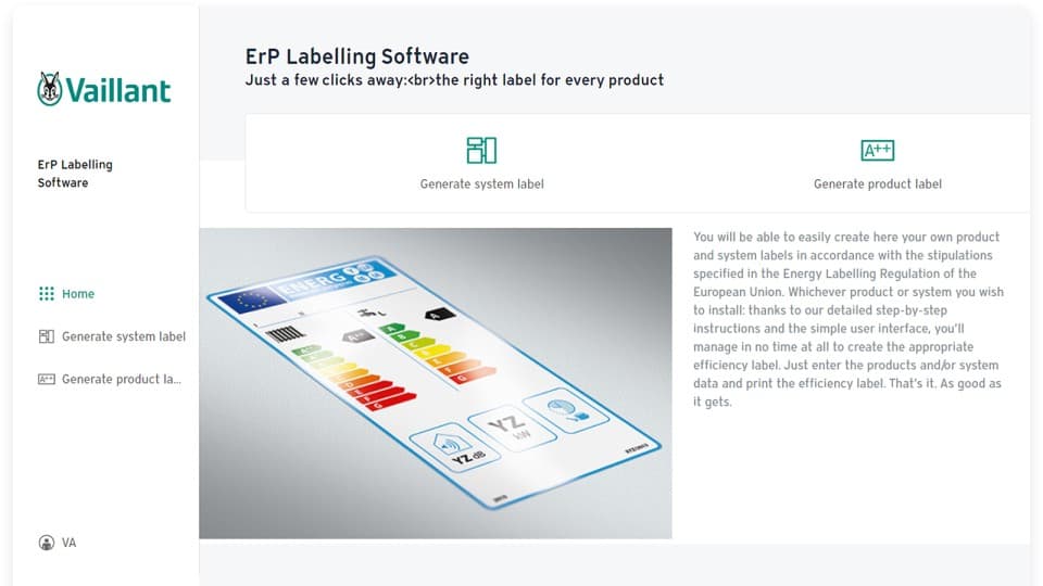 ErP Labelling Software