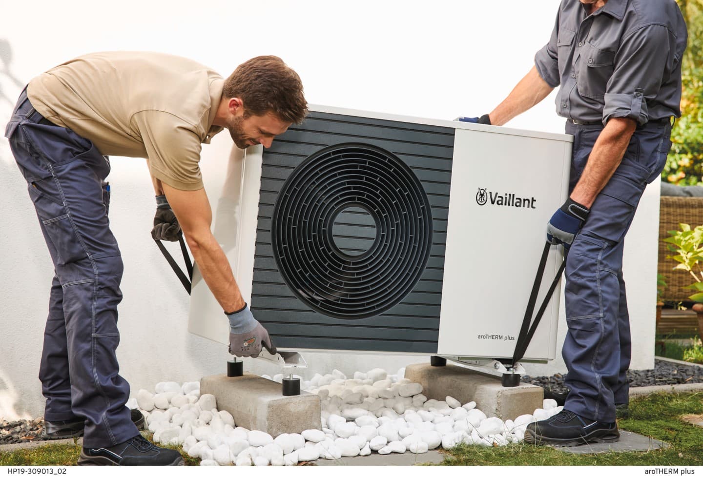 A heat pump installation