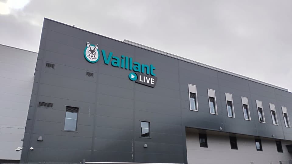 Top of the Vaillant Live building.