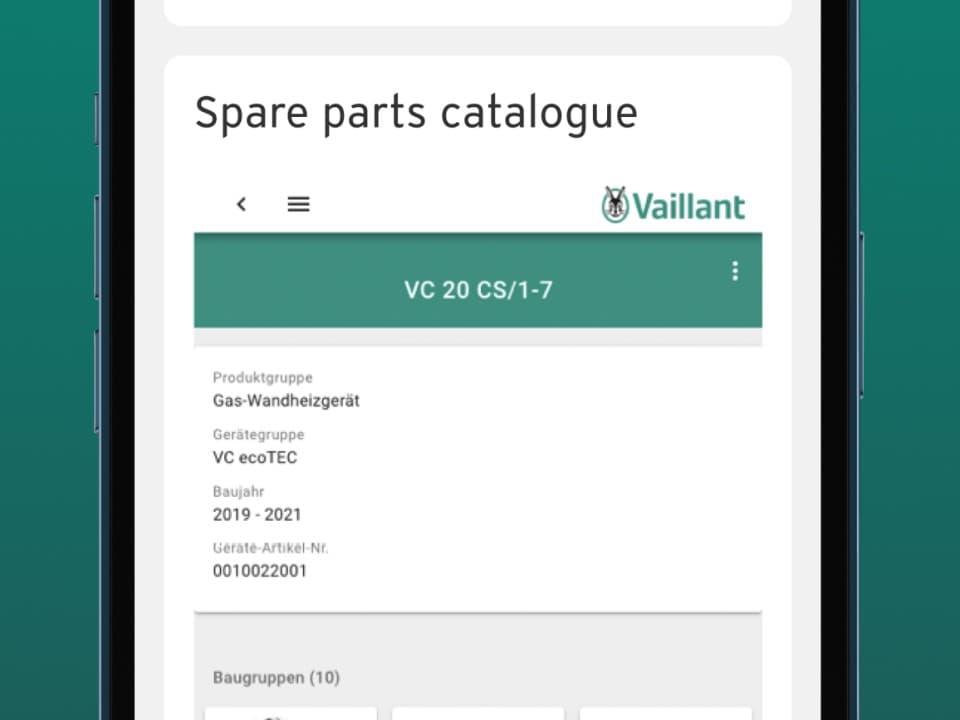 Spare parts recommendation